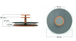 Kleines Kinder-Karussell, ohne Sitze, orange, TopTrike