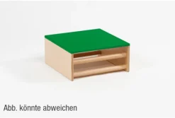 Kleines Podest grün, Spiel- und Krabbelwürfel