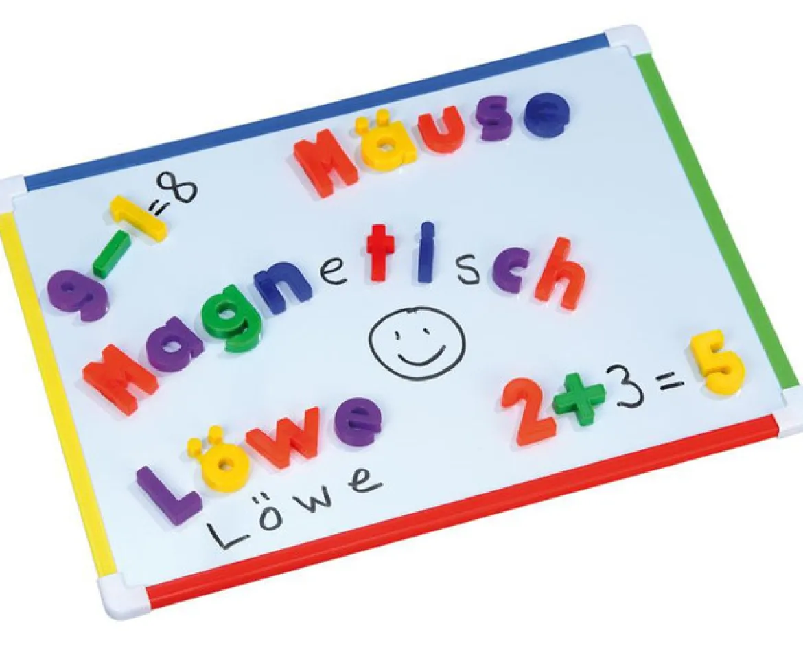 Kleines Whiteboard bunt, magnetisch, 28 x 40 cm, 5-8 Jahre