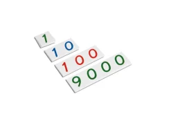 Kleine Zahlenkarten, 1-9000, ab 4 Jahre