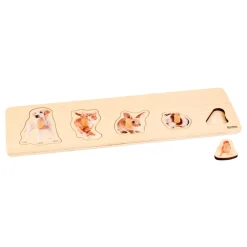 Kleinkind Puzzle - 5 Heimtiere, ab 1 Jahr