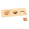 Kleinkind Puzzle - 3 Nagetiere, ab 1 Jahr