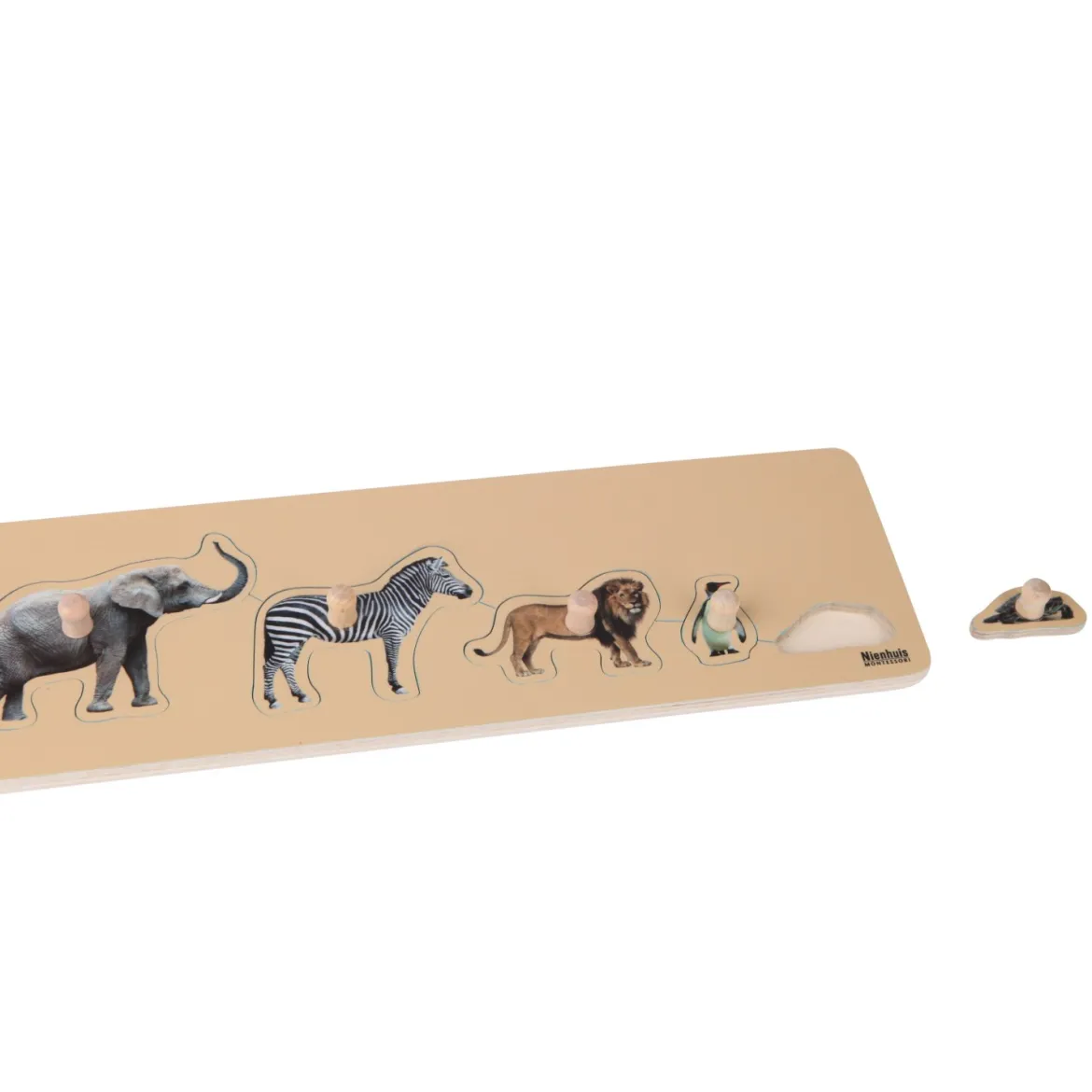 Kleinkind Puzzle: 5 Wildtiere, ab 1 Jahr