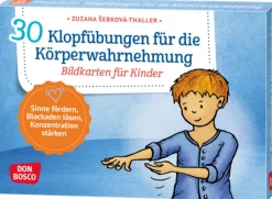 30 Klopfübungen (A5 Karten), 4-10 Jahre