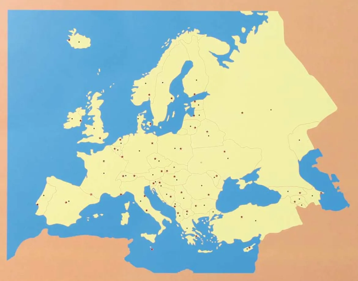 Kommode Europa mit 4 Karten
