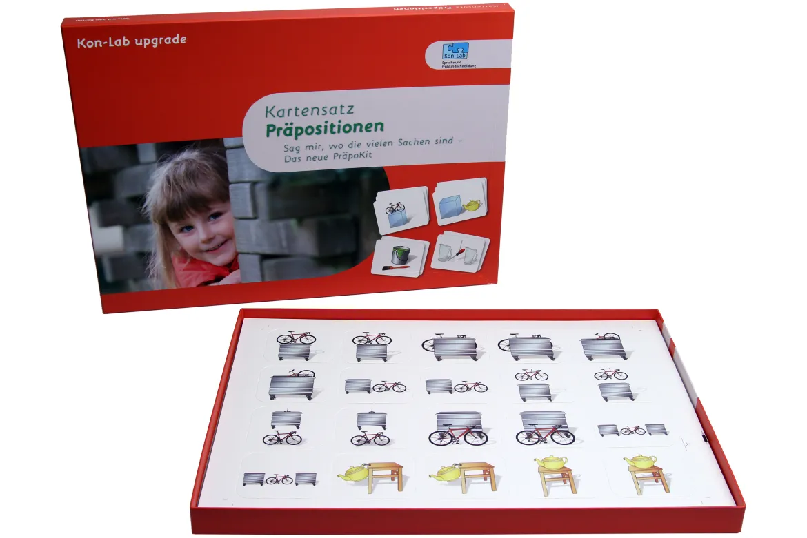 Kon-Lab Kartensatz Präpositionen, 0-10 Jahre