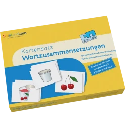 Kon-Lab Kartensatz Wortzusammensetzungen mit Anleitung für Eltern, 0-10 Jahre