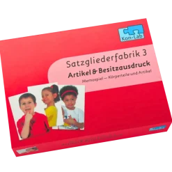 Kon-Lab Körperteile und Artikel, Memospiel mit Anleitung für Eltern, 0-10 Jahre