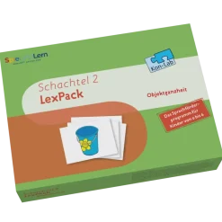 Kon-Lab LexPack Schachtel 2, Objektganzheit, Puzzlekarten, 0-10 Jahre
