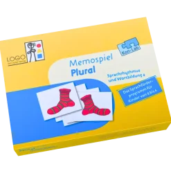 Kon-Lab Memospiel Plural mit Anleitung für Eltern, 0-10 Jahre