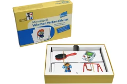 Kon-Lab Memospiel Wie man Verben ableitet, Lernspiel mit Anleitung für Eltern, 0-10 Jahre