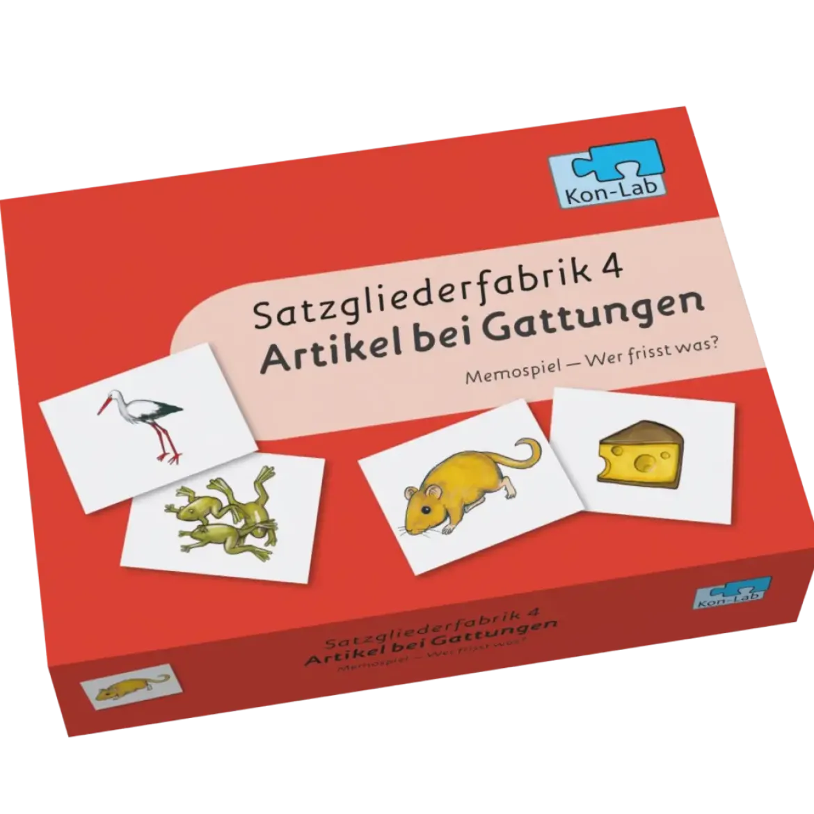 Kon-Lab Wer frisst was?, Memospiel mit Anleitung für Eltern, 0-10 Jahre