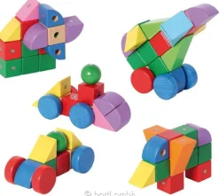 Konstruktionsspiel Magnetic Blocks, 33 Magnetbausteine, ab 3 Jahre