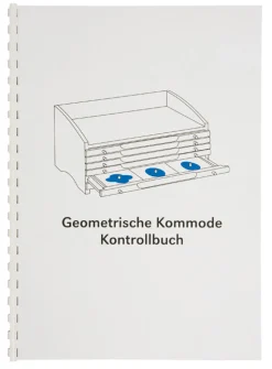 Kontrollbuch für die geometrische Kommode