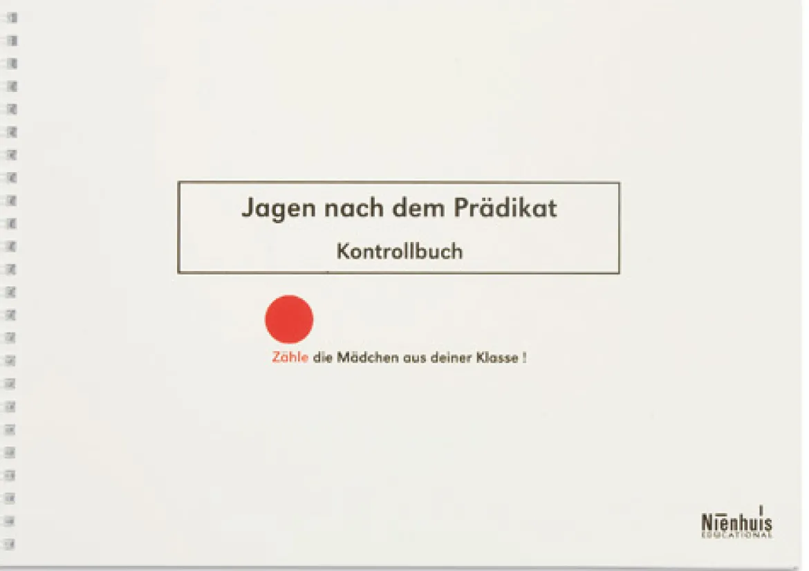 Kontrollbuch zum Jagen nach dem Prädikat