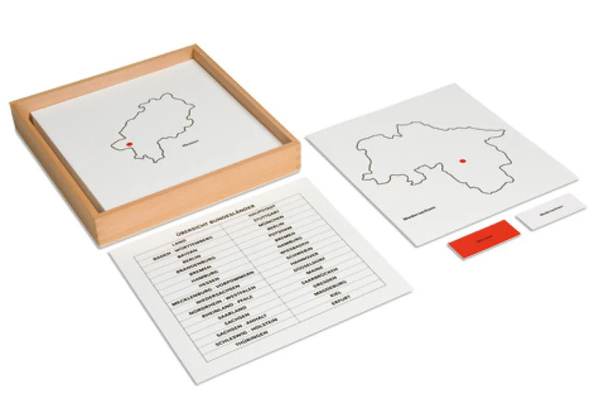 Kontrollkarten zum Deutschlandpuzzle - einzelne Länder