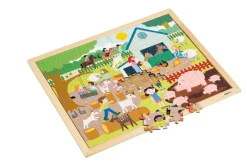 Kooperations-Puzzles - Set mit 4 Puzzles für das Puzzeln zu zweit, 3-6 Jahre