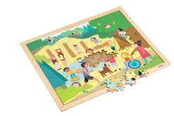 Kooperations-Puzzles - Set mit 4 Puzzles für das Puzzeln zu zweit, 3-6 Jahre