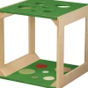 Krabbelwürfel mit Sinnesmaterial grün