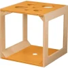 Krabbelwürfel mit Sinnesmaterial orange