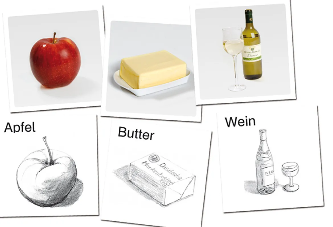 KRAN®Koffer I Gedeckter Tisch, Aphasie-Übungsmaterial