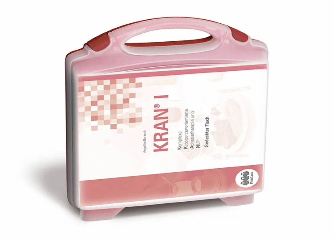 KRAN®Koffer I Gedeckter Tisch, Aphasie-Übungsmaterial