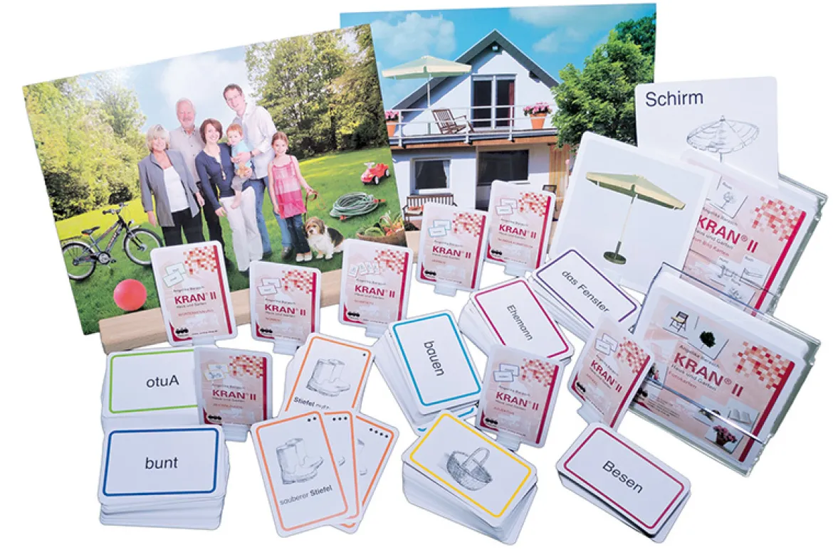 KRAN®Koffer II Haus und Garten, Aphasie-Übungsmaterial