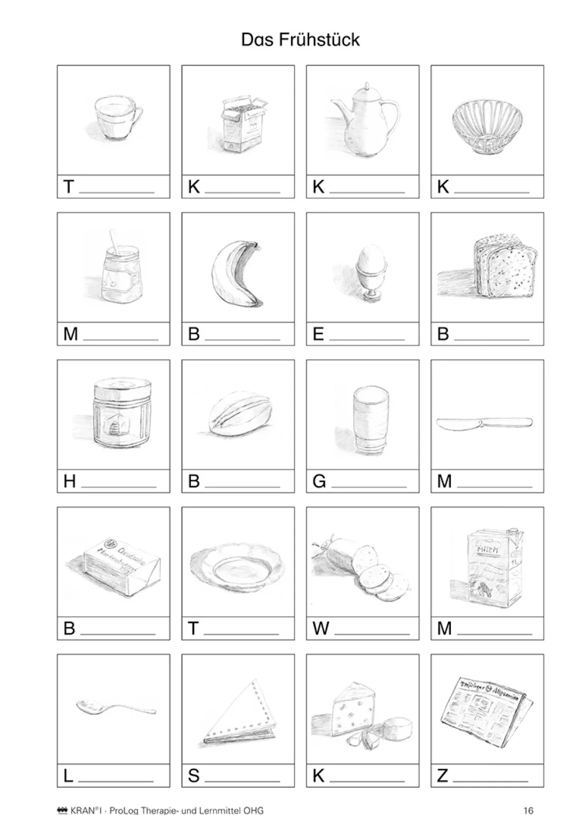 KRAN®Ordner I Gedeckter Tisch, Manual und Arbeitsblätter
