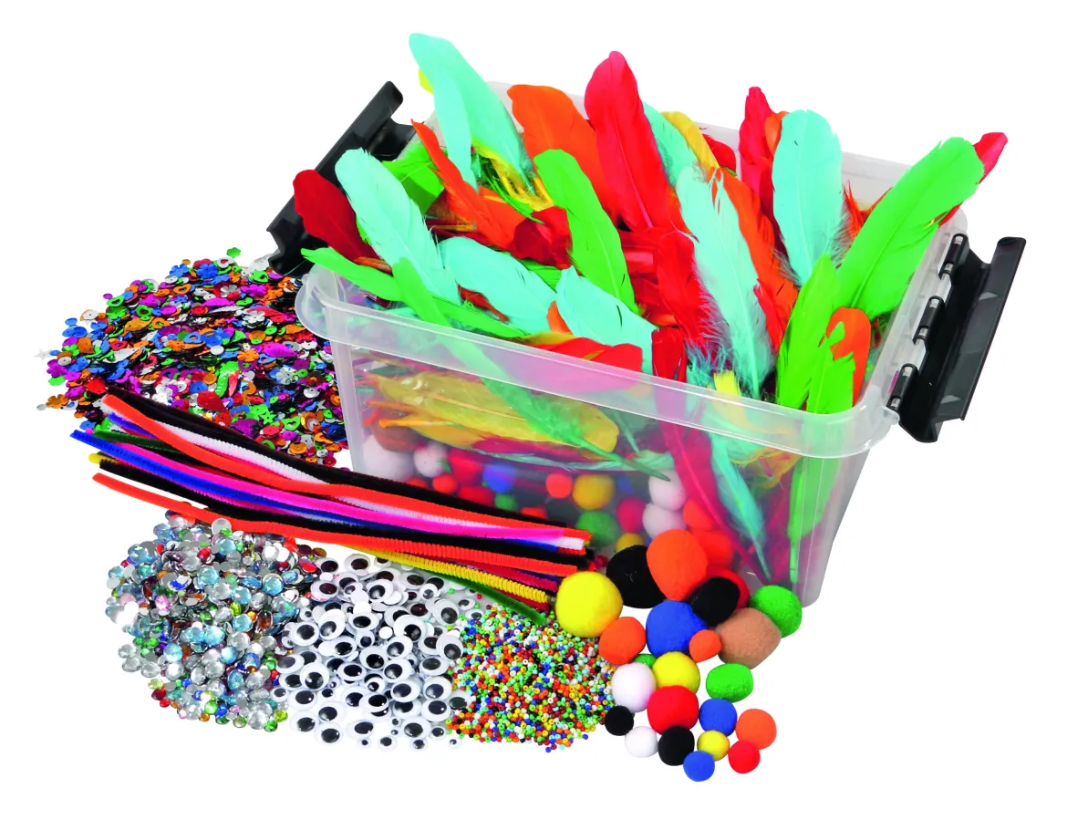 Kreativ-Set-Box, Bastelmaterial-Sammlung, ab 3 Jahre