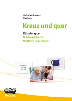 Kreuz und quer - Wörtersuche im Wortfeld "Haushalt", Rätselmappe
