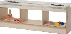 Krippenregal Ahorn Dekor, BxTxH: 120x30x38 cm