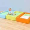 Krippen-Schaumbett, orange, bis 3 Jahre