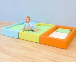 Krippen-Schaumbett, orange, bis 3 Jahre