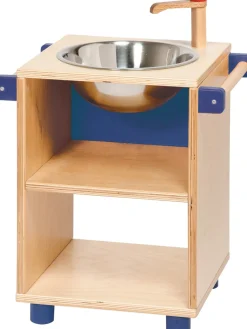 Krippenspielmöbel Spültisch blau