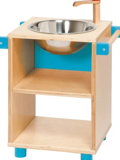 Krippenspielmöbel Spültisch türkis