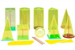 Körperformensatz 15cm, 10 Geokörper aus RE-Plastic® (38 Teile)
