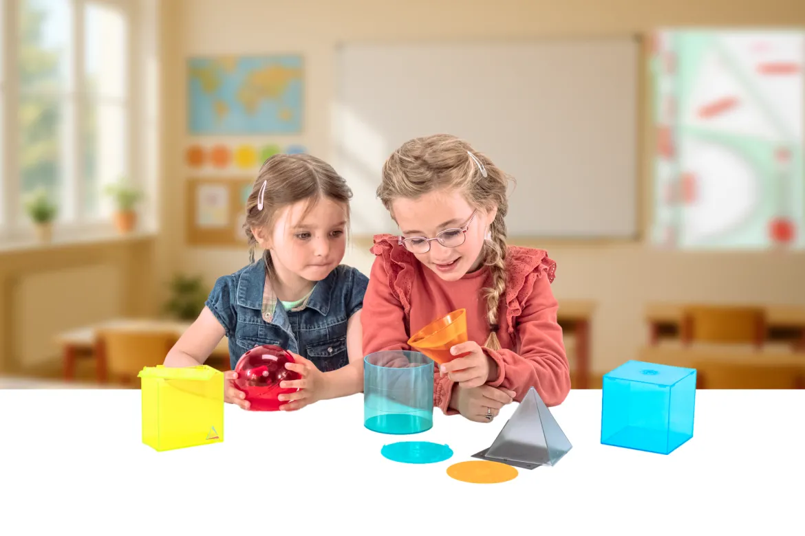 Körperformensatz transparent in 6 Farben (6 Teile)