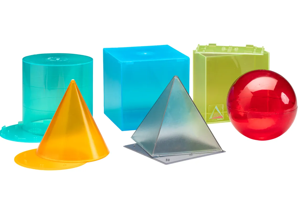 Körperformensatz transparent in 6 Farben (6 Teile)