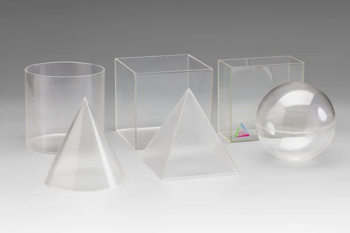 Körperformensatz transparent (6 Teile)
