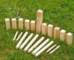 KUBB Wikingerspiel, Outdoor-Wurfspiel, 21-teilig, für Groß und Klein