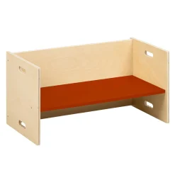 Kubenbank 72 x 36 cm, Sitzfläche Indischrot