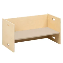 Kubenbank 72 x 36 cm, Sitzfläche: Steingrau
