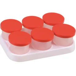 Kunststoffhalter mit 6 Farbtöpfen 125 ml