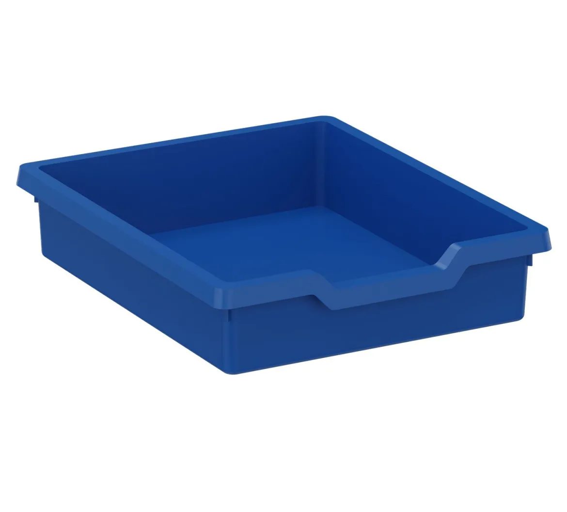 Kunststoffkasten Größe III blau, 31 cm breit, 37 cm tief, 7,5 cm hoch