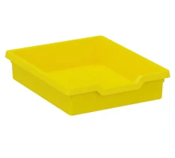 Kunststoffkasten Größe III gelb, 31 cm breit, 37 cm tief, 7,5 cm hoch