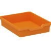 Kunststoffkasten Größe III orange, 31 cm breit, 37 cm tief, 7,5 cm hoch
