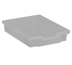 Kunststoffkasten Größe III, transparent, 31 cm breit, 37 cm tief, 7,5 cm hoch