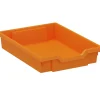 Kunststoffkasten Größe 1, orange, 31cm breit, 42cm tief, 7,5 cm hoch