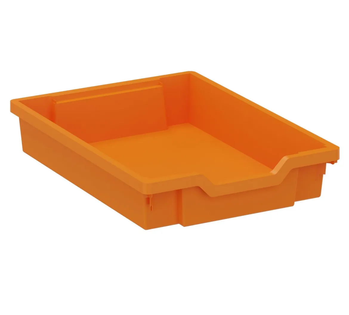 Kunststoffkasten Größe 1, orange, 31cm breit, 42cm tief, 7,5 cm hoch