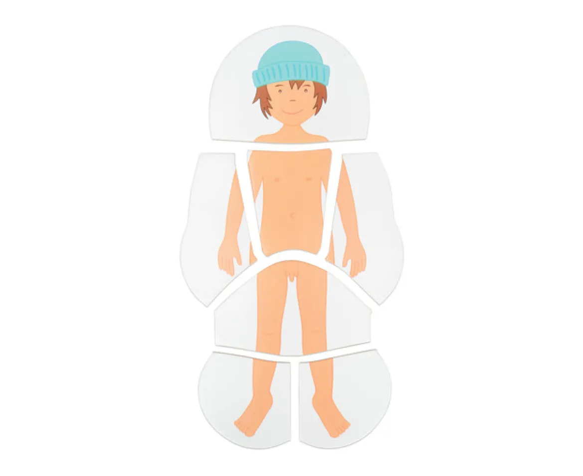Lagenpuzzle Anatomie Junge, ab 4 Jahre